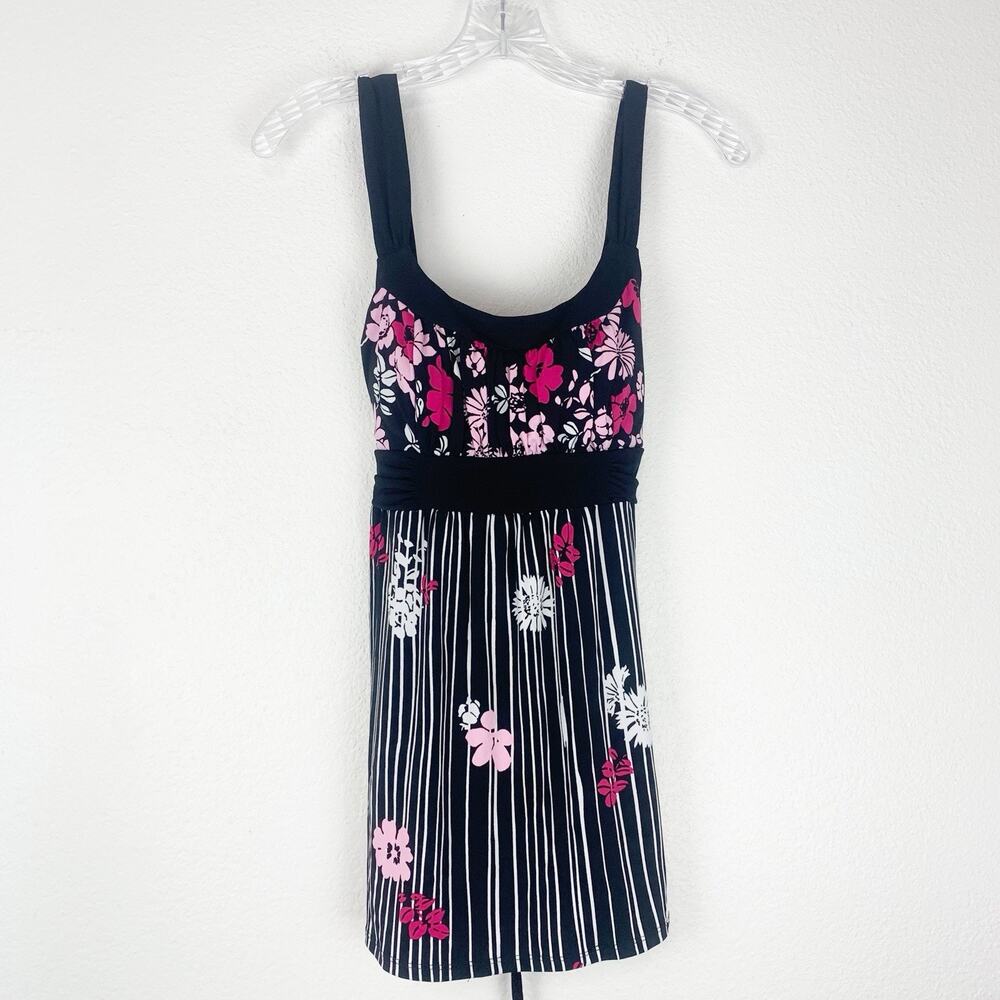 Vintage Speechless Babydoll Top Womens Large Y2K Tank‎ Retro Floral 90s Tunic L